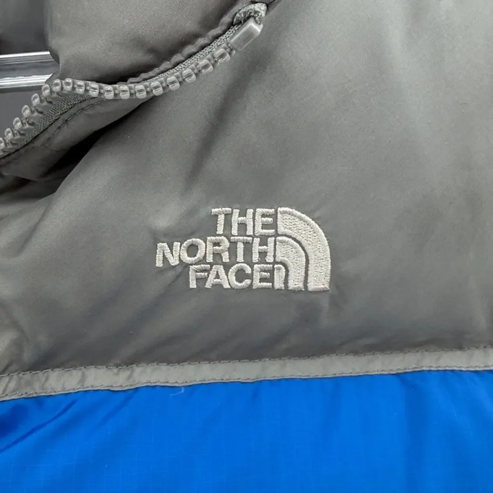 The North Face Boys 600 Down Puffer Vest - Blue/Gray - Medium